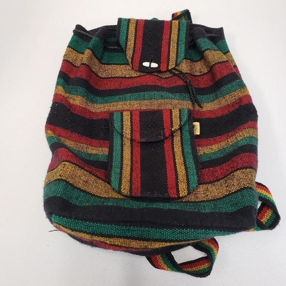 Artesanias Pinzon Boho Hippie Backpack Bag - Picture 1 of 9